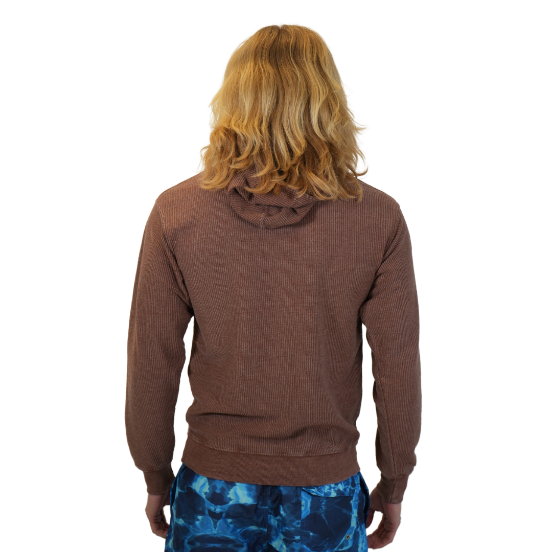 Marco Island Palm Tree Tort Shell Ribbed Pullover Hoodie Unisex Style A400