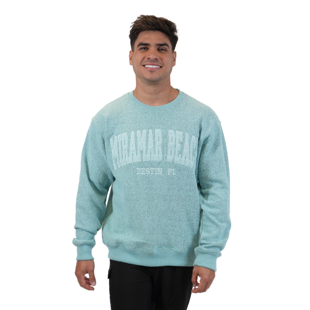 Miramar Beach Fl. Nantucket Crewneck W/ City Name Applique Style Ap267