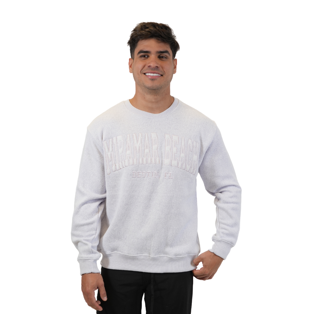 Miramar Beach Fl. Nantucket Crewneck W/ City Name Applique Style Ap267