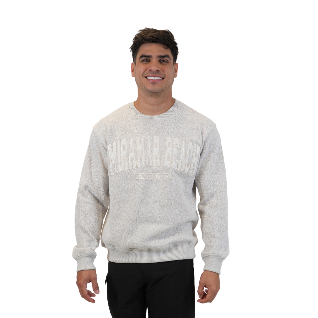 Miramar Beach Fl. Nantucket Crewneck W/ City Name Applique Style Ap267