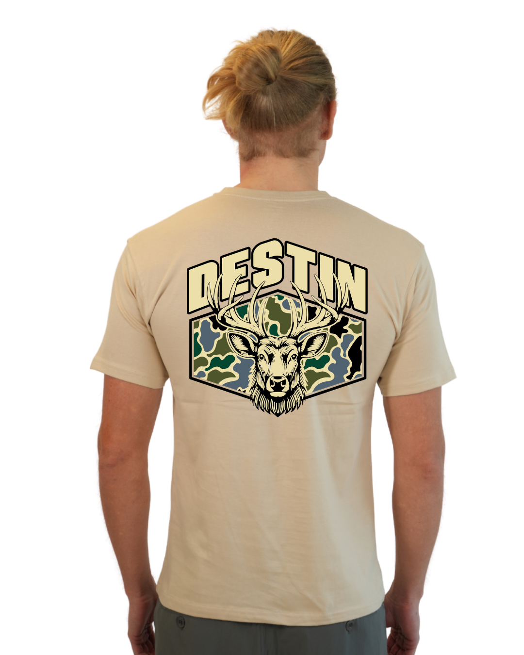 Destin Deer  Men T-Shirt – Camouflage Edition