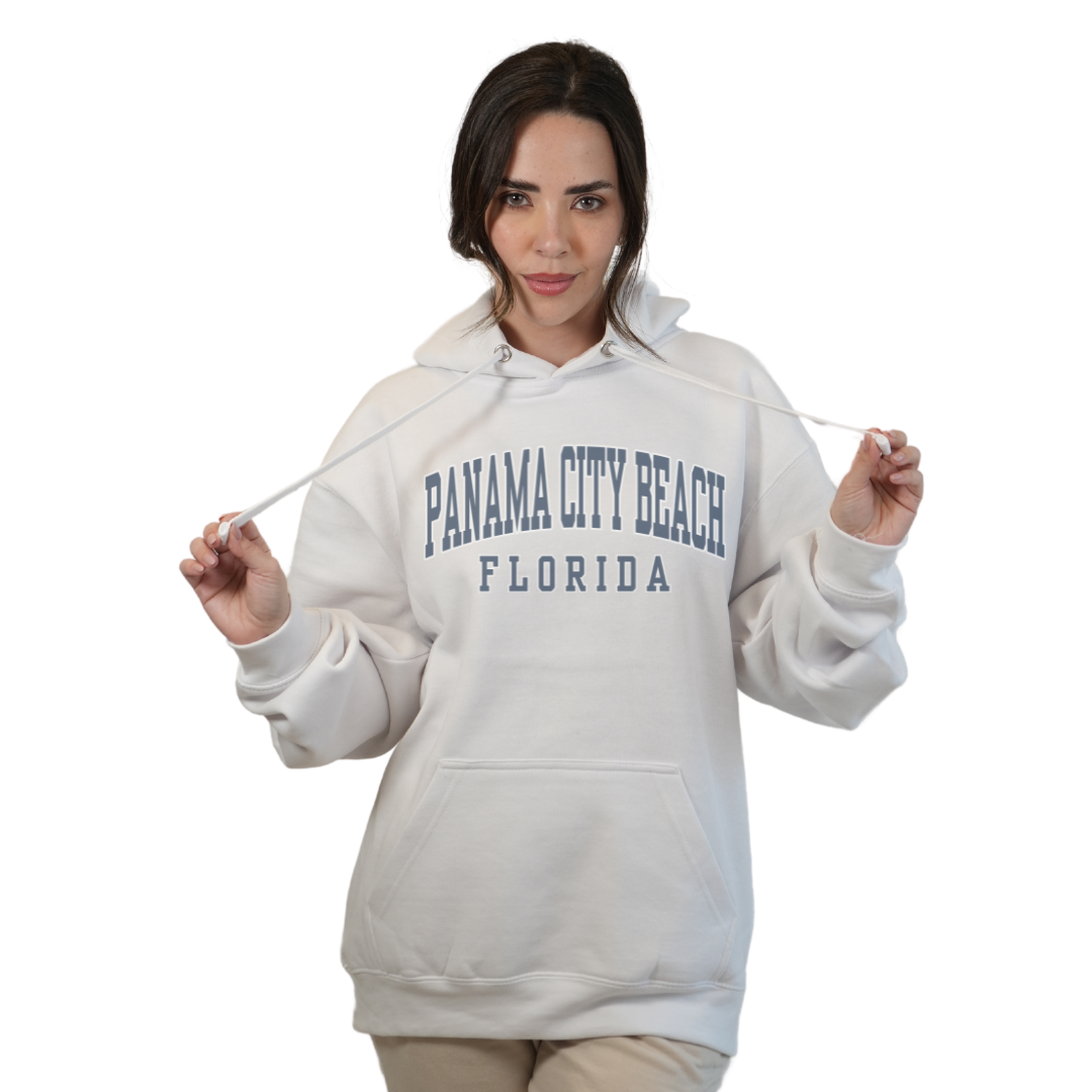 Panama City Beach Pullover Hoodie Women with Big Front Letters Design Style 252