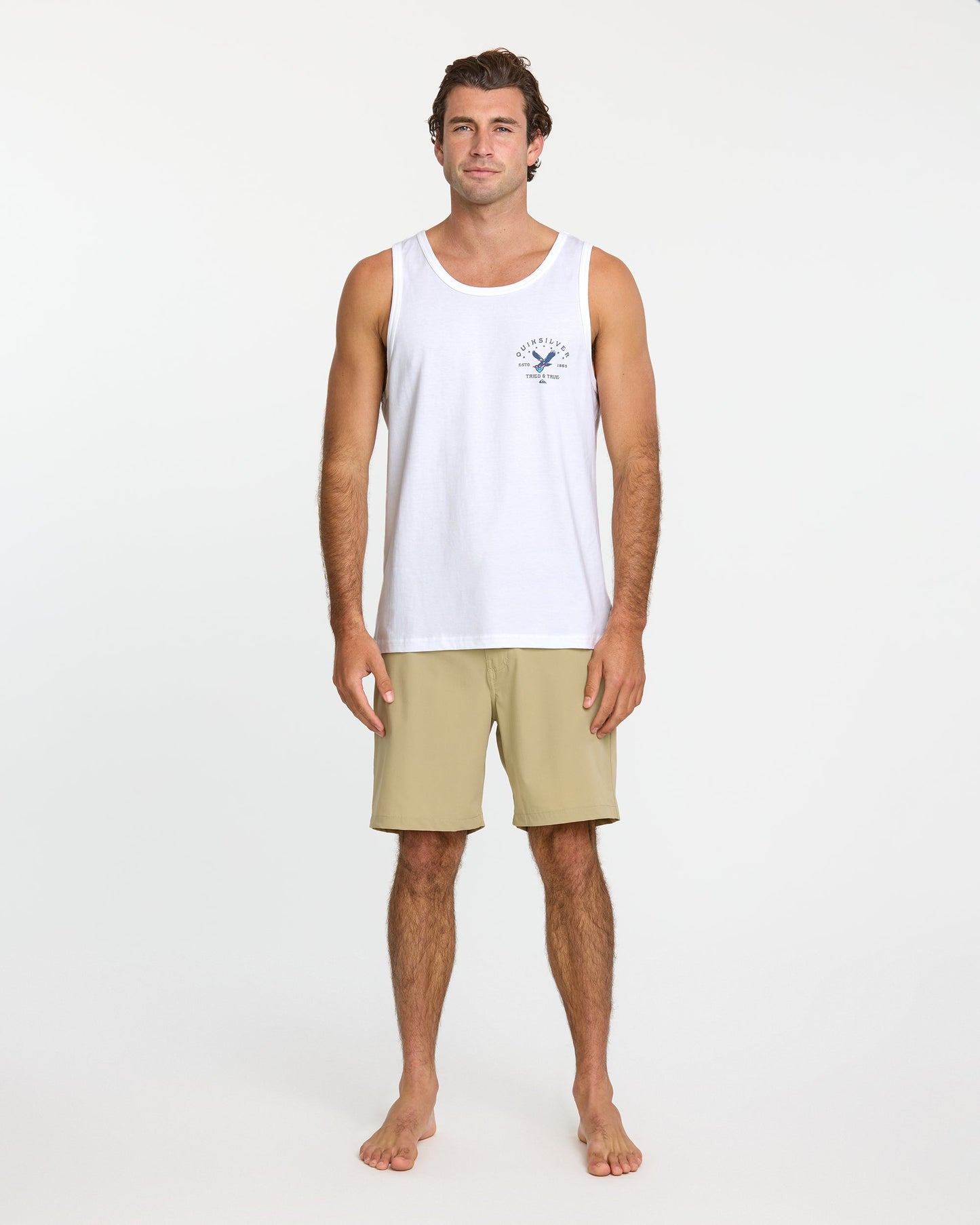 Quiksilver Eagle Usa Tank - White MUSCLE TEE Quiksilver