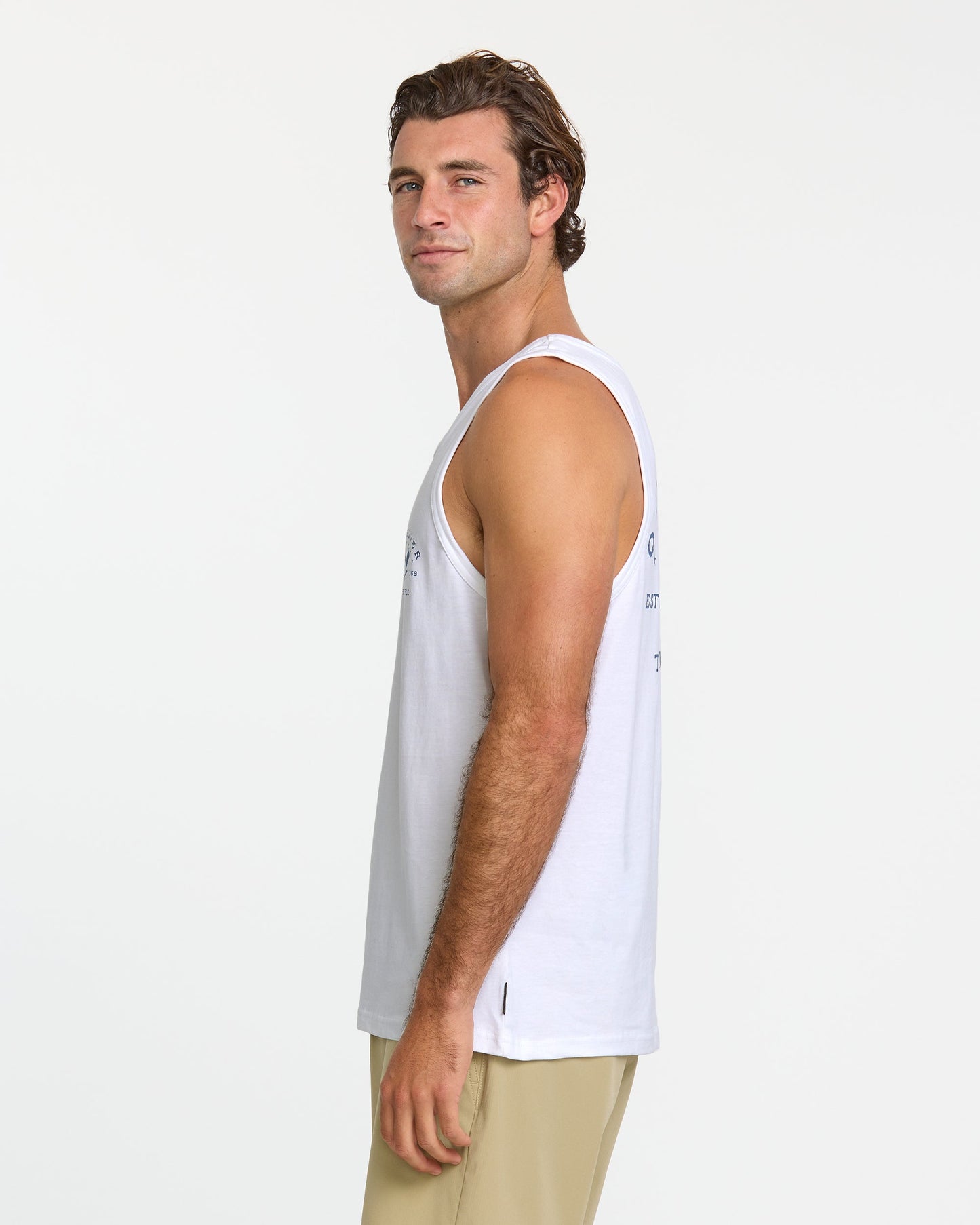 Quiksilver Eagle Usa Tank - White MUSCLE TEE Quiksilver