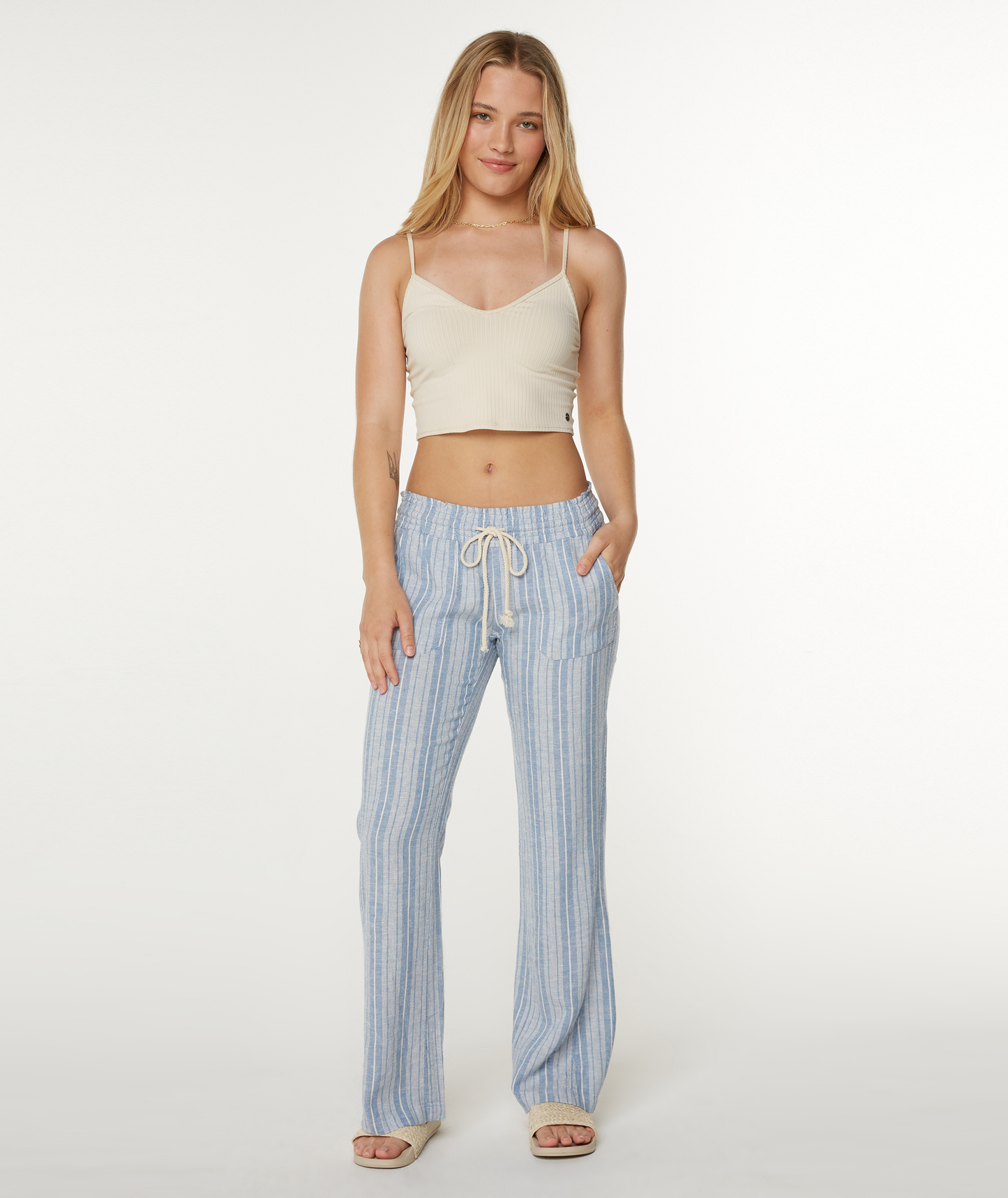 Roxy Oceanside Striped Pant Pants Roxy