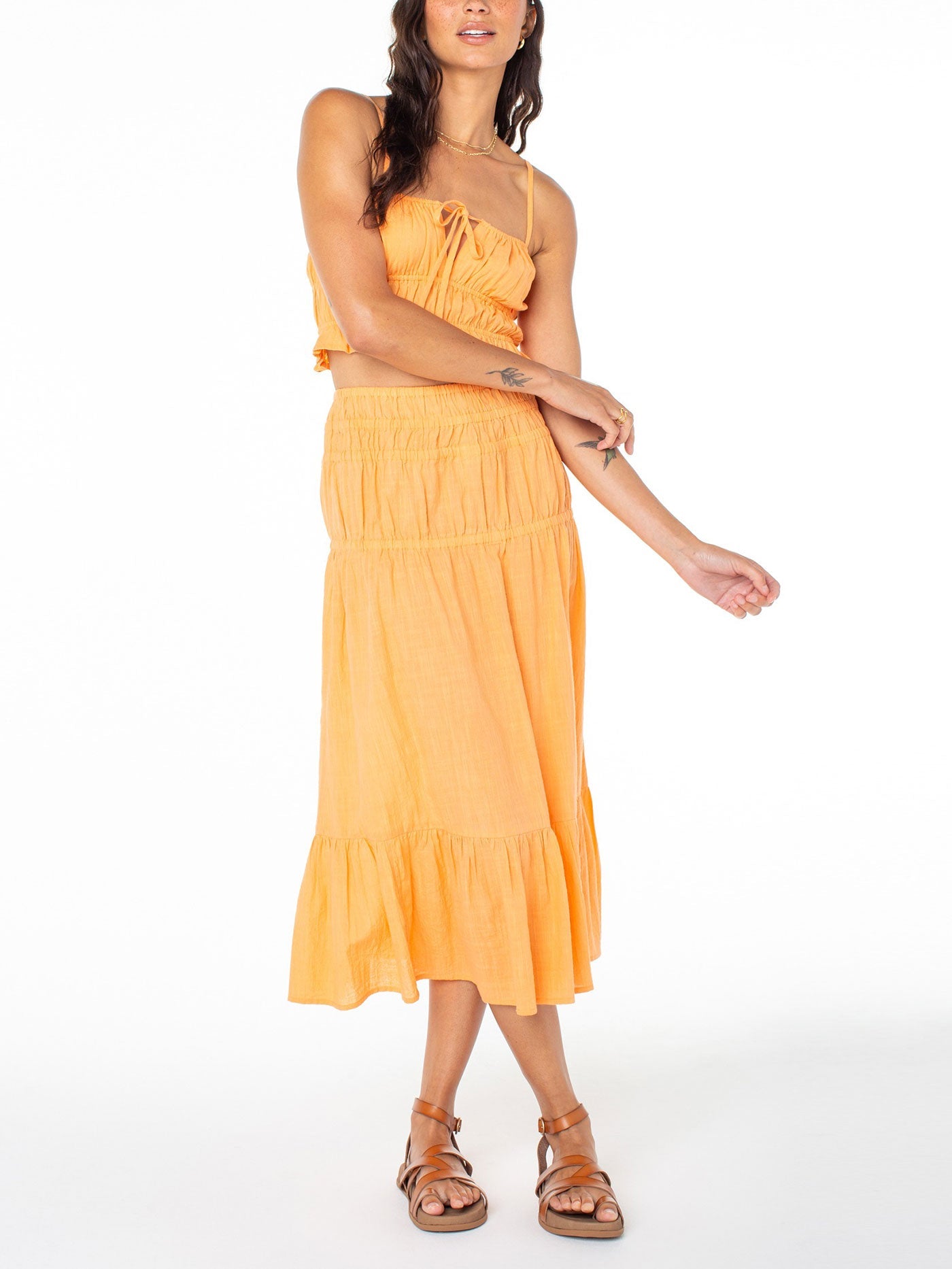 Roxy Sunset Mist Muskmelon Solid Tank Top TANK TOP Roxy