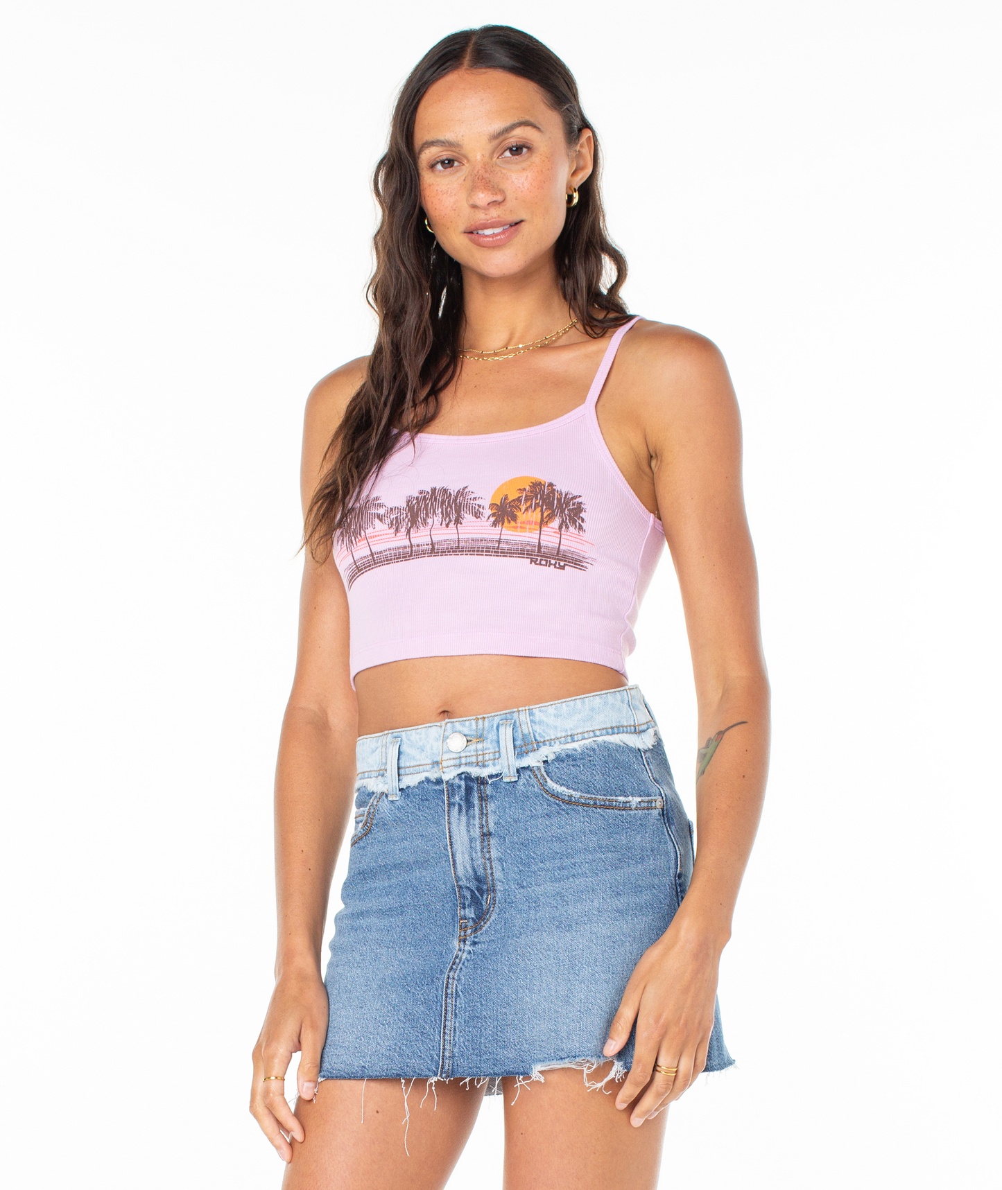Roxy Palm Stripe Tank TANK TOP Roxy