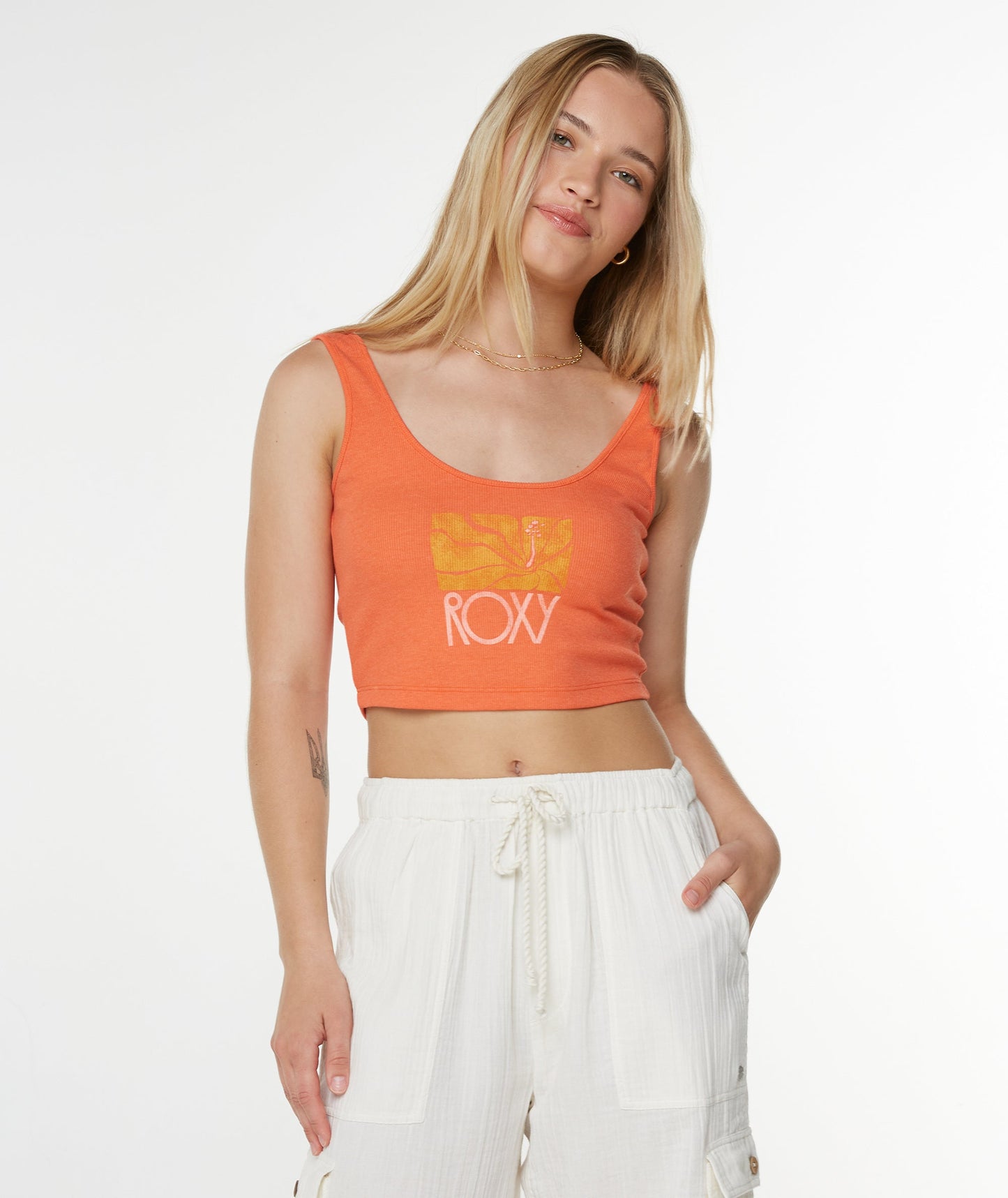 Roxy Sea Glass Dive In Tank TANK TOP Roxy Tigerlily Sea Glass Alt S