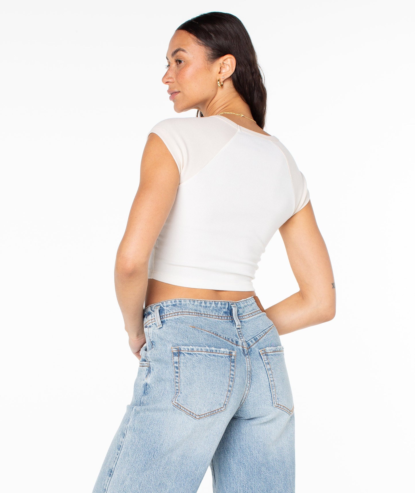 Roxy Protect The Locals Cropped Baby Tee T-SHIRT Roxy
