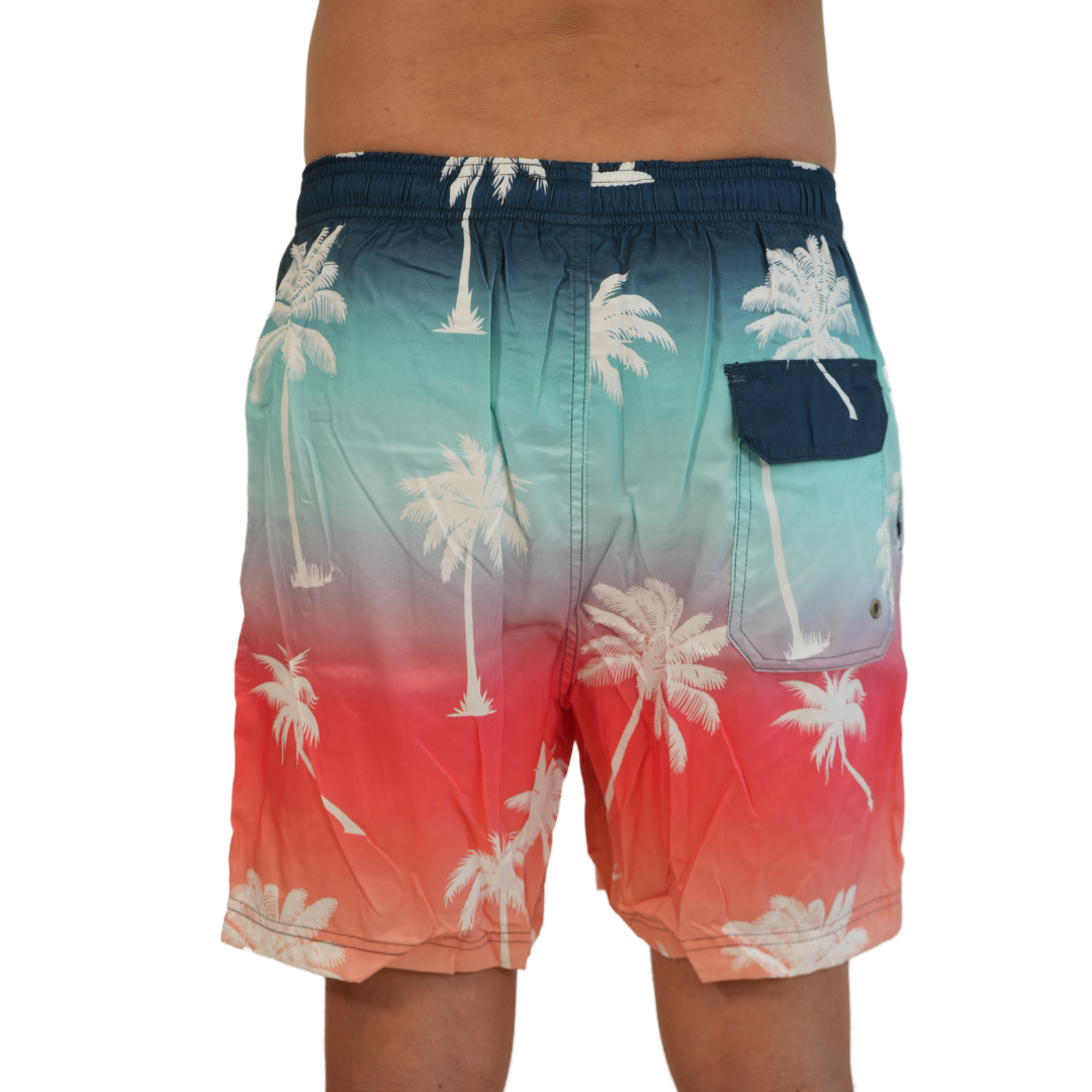 Mens Swim Trunks Palm Trees Style Sm-003b SHORT alvinsisland.com