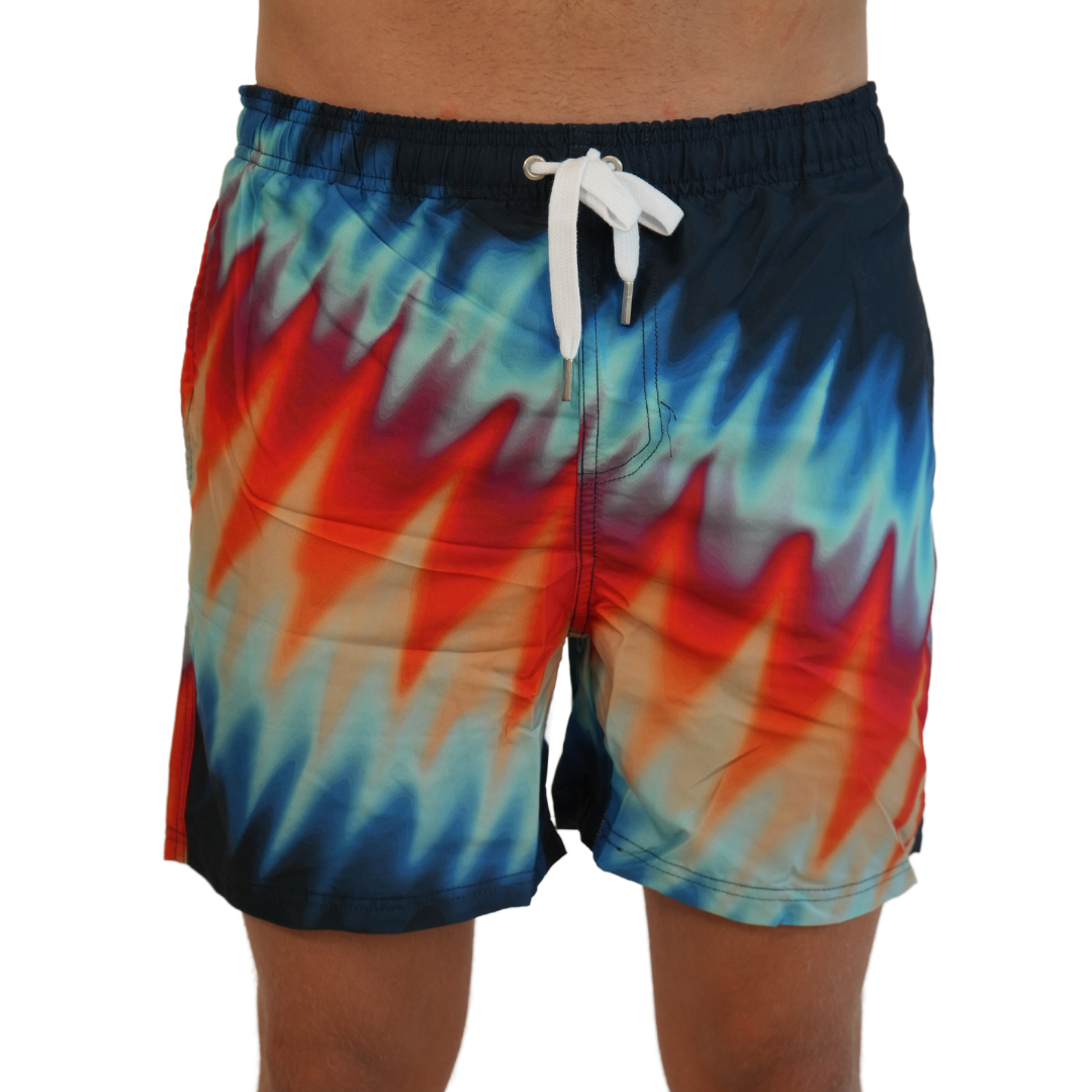 Mens Swim Trunks Rainbow Style Sm-007 SHORT alvinsisland.com SMALL RAINBOW