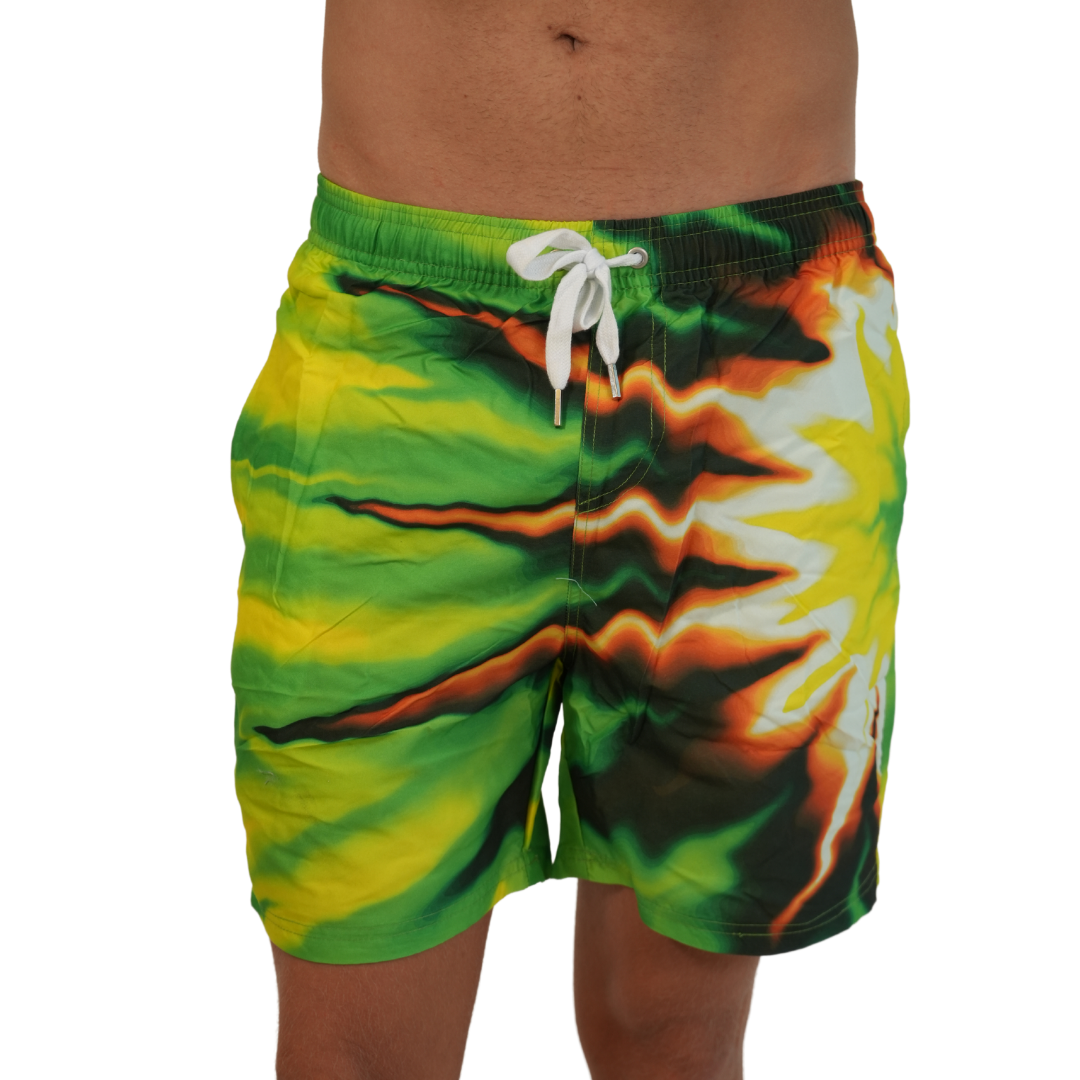 Mens Swim Trunks Green Brazil Style Sm-022