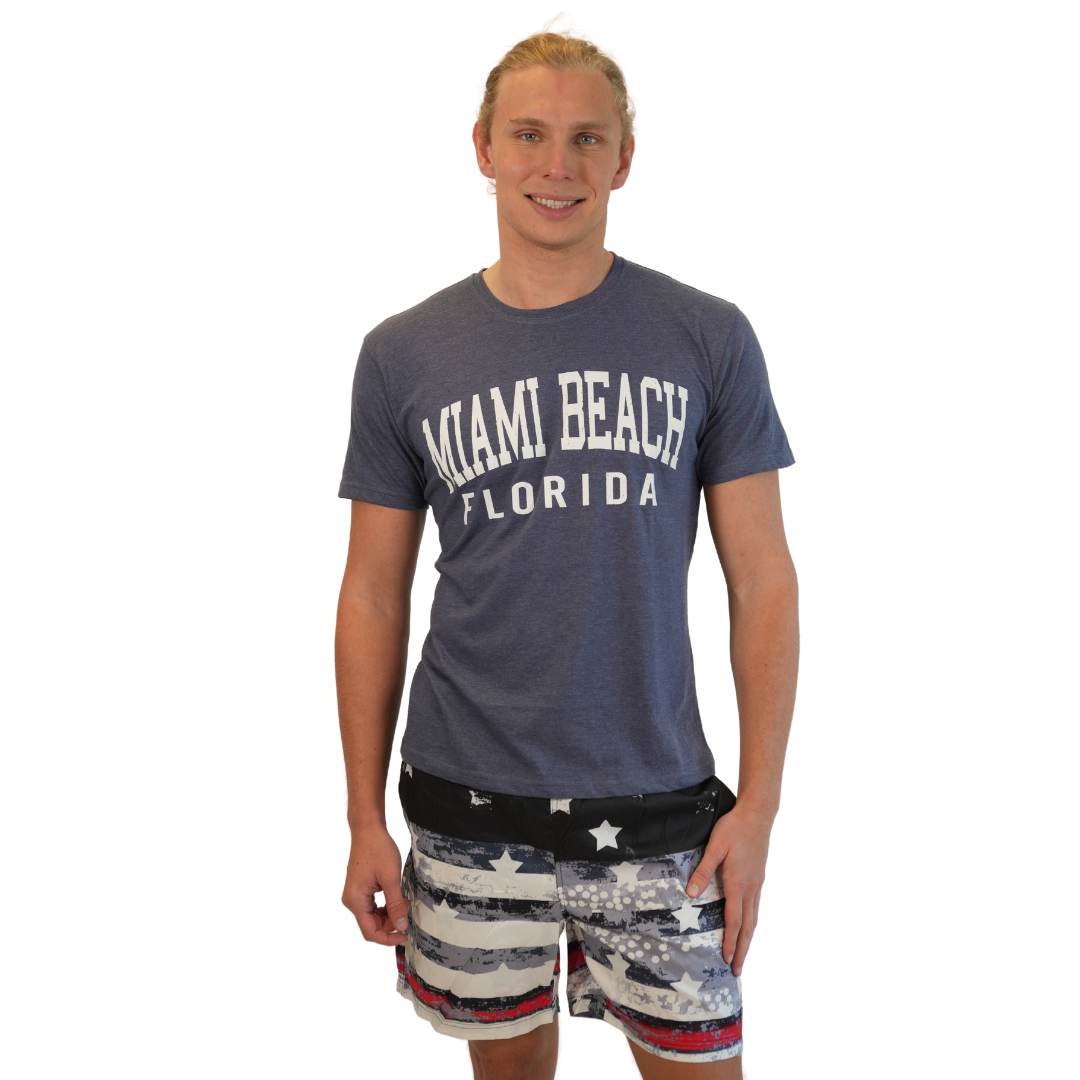 Mens Swim Trunks Star Black Style Sm-032
