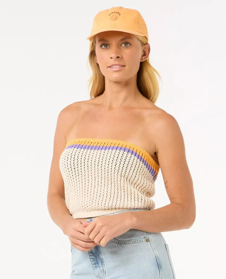 Rip Curl Womens Cala Vadella Crochet Top Womens Shirts Rip Curl