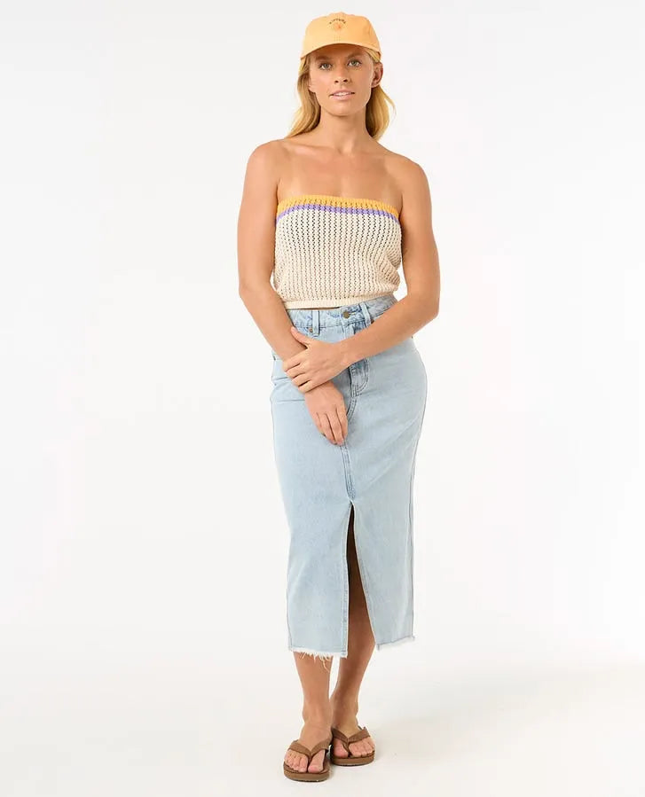 Rip Curl Womens Cala Vadella Crochet Top Womens Shirts Rip Curl