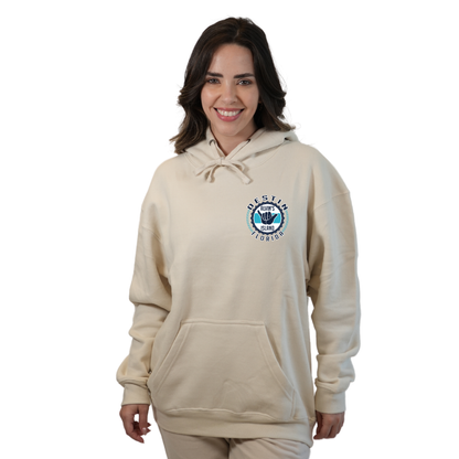 Destin Pullover Hoodie Women with Alvin's Island Hang Loose Front and Back Design Style 252