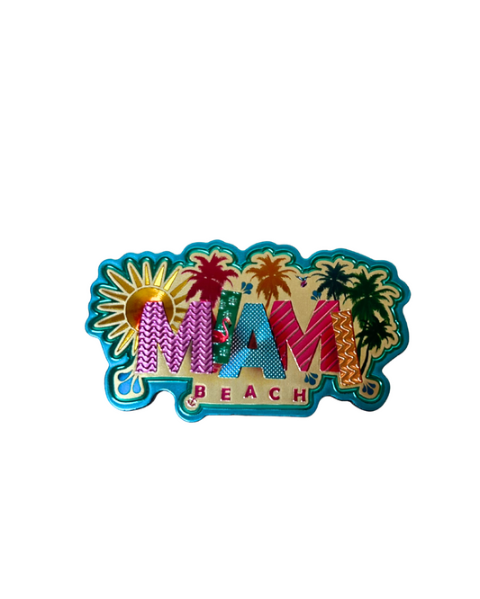 Miami Beach Colorfull Magnet souvenirs alvinsisland.com