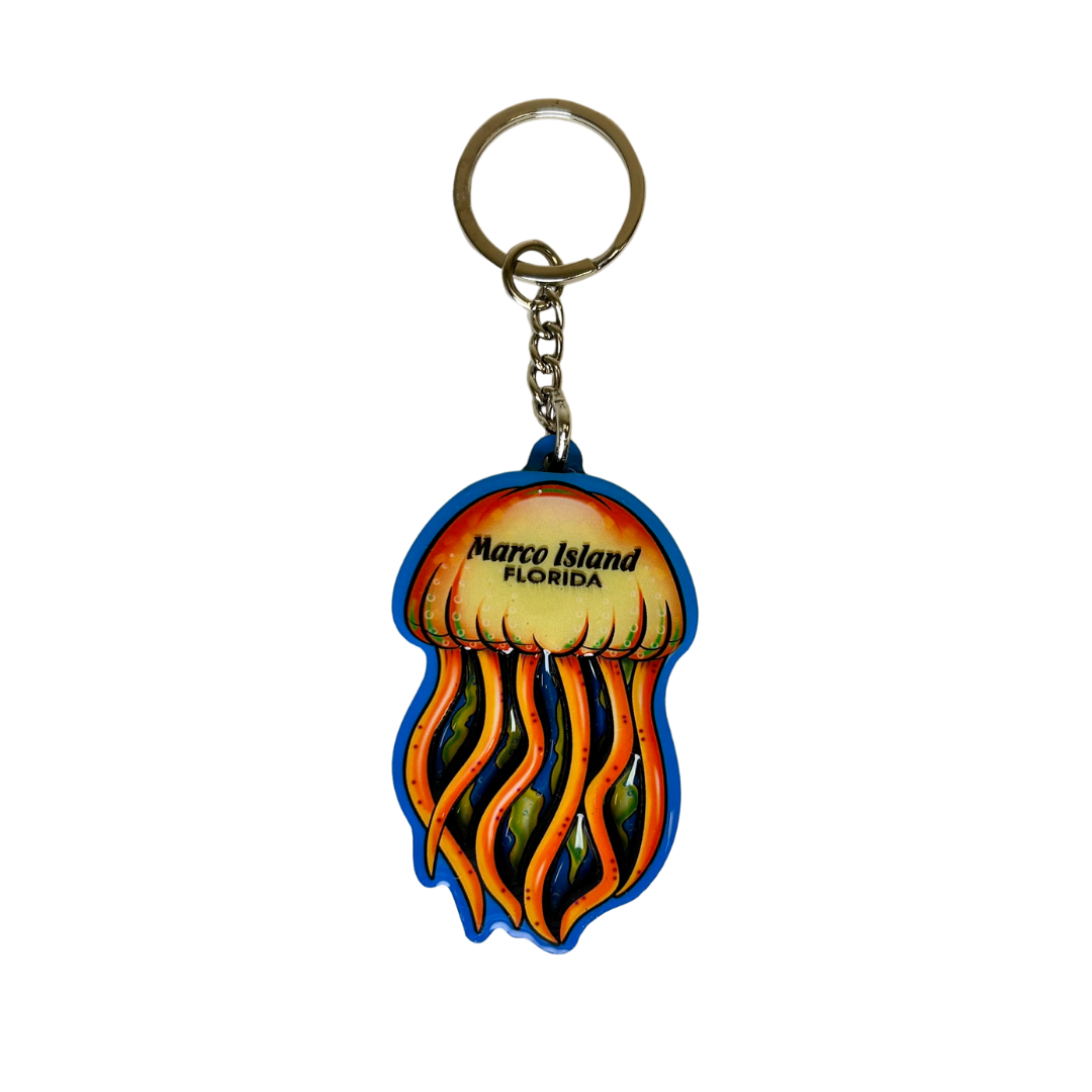 Marco Island  Jellyfish2.5" Keychain