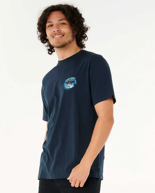 Rip Curl Hazed & Tubed Relaxed Tee T-SHIRT Rip Curl M Navy