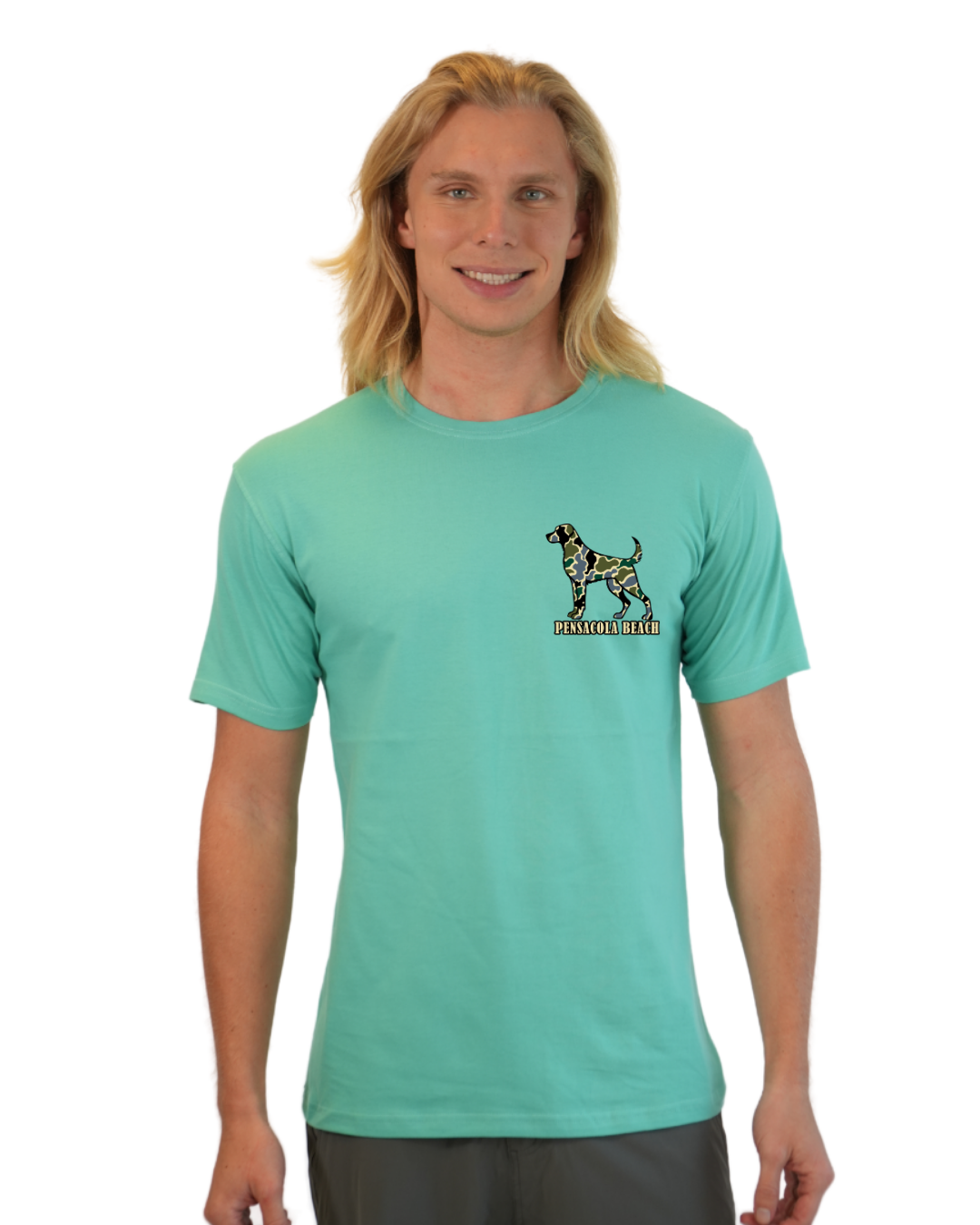 Pensacola Beach  Dog Men T-Shirt Camouflage Edition
