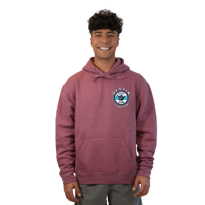 Destin Pullover Hoodie Men with Alvin's Island Hang Loose Front and Back Design Style 252