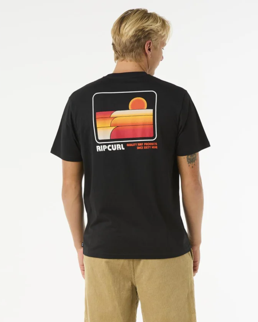 Rip Curl Surf Revival Stacked Tee T-SHIRT Rip Curl