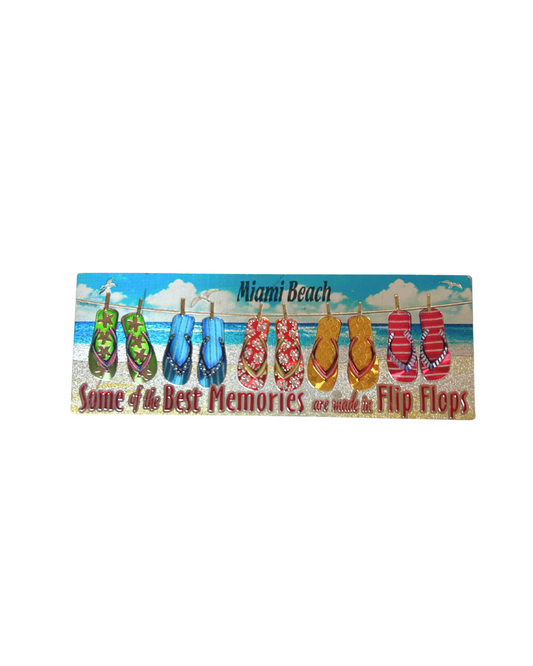 Miami Beach Flip Flop Design Magnet souvenirs alvinsisland.com