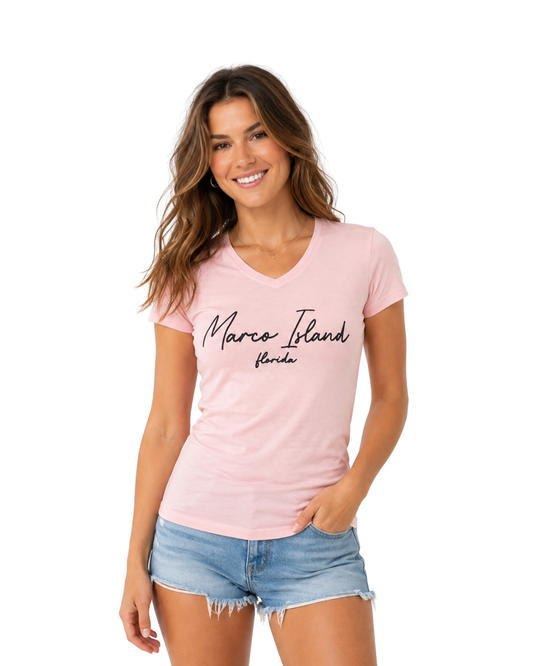 Marco Island, Fl V-Neck Tee