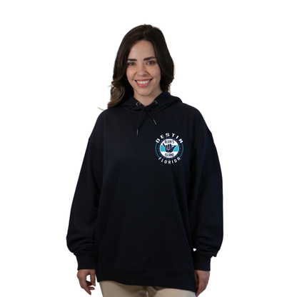 Destin Pullover Hoodie Women with Alvin's Island Hang Loose Front and Back Design Style 252