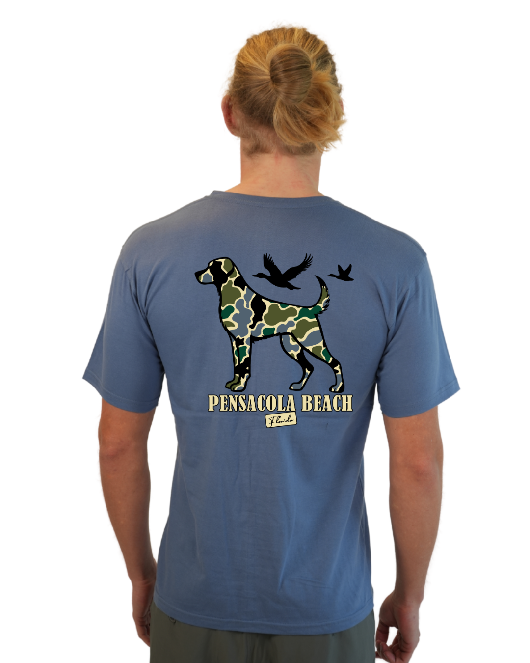 Pensacola Beach  Dog Men T-Shirt Camouflage Edition