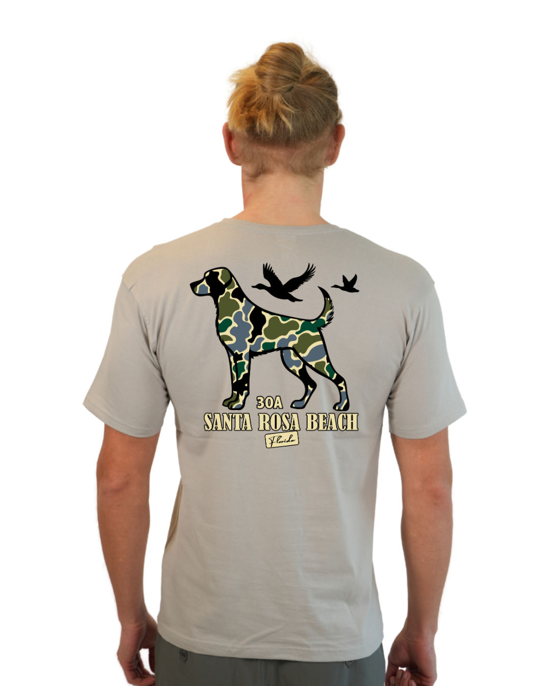 Santa Rosa Beach  Dog Men T-Shirt Camouflage Edition