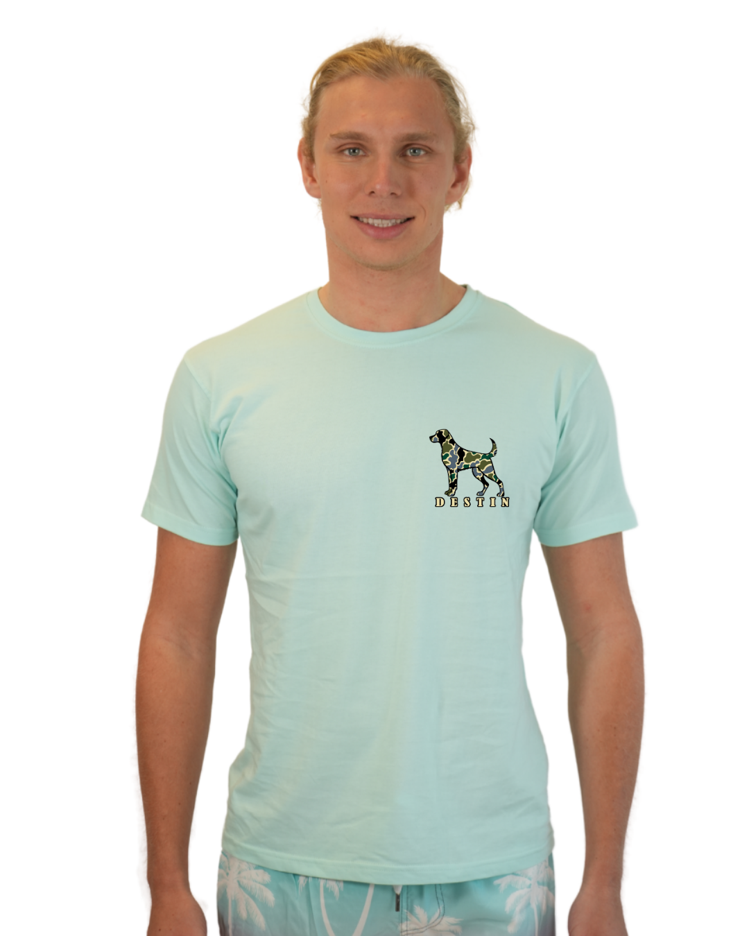 Destin Dog Men T-Shirt Camouflage Edition T-SHIRT alvinsisland.com Sea Foam S