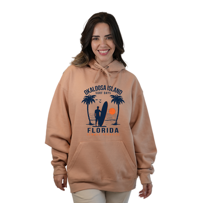 Okaloosa Island Hoodie Women  with Summer Paradaise Front Design Style 252