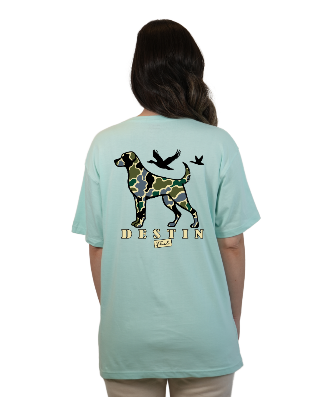 Destin Dog Women T-Shirt Camouflage Edition T-SHIRT alvinsisland.com