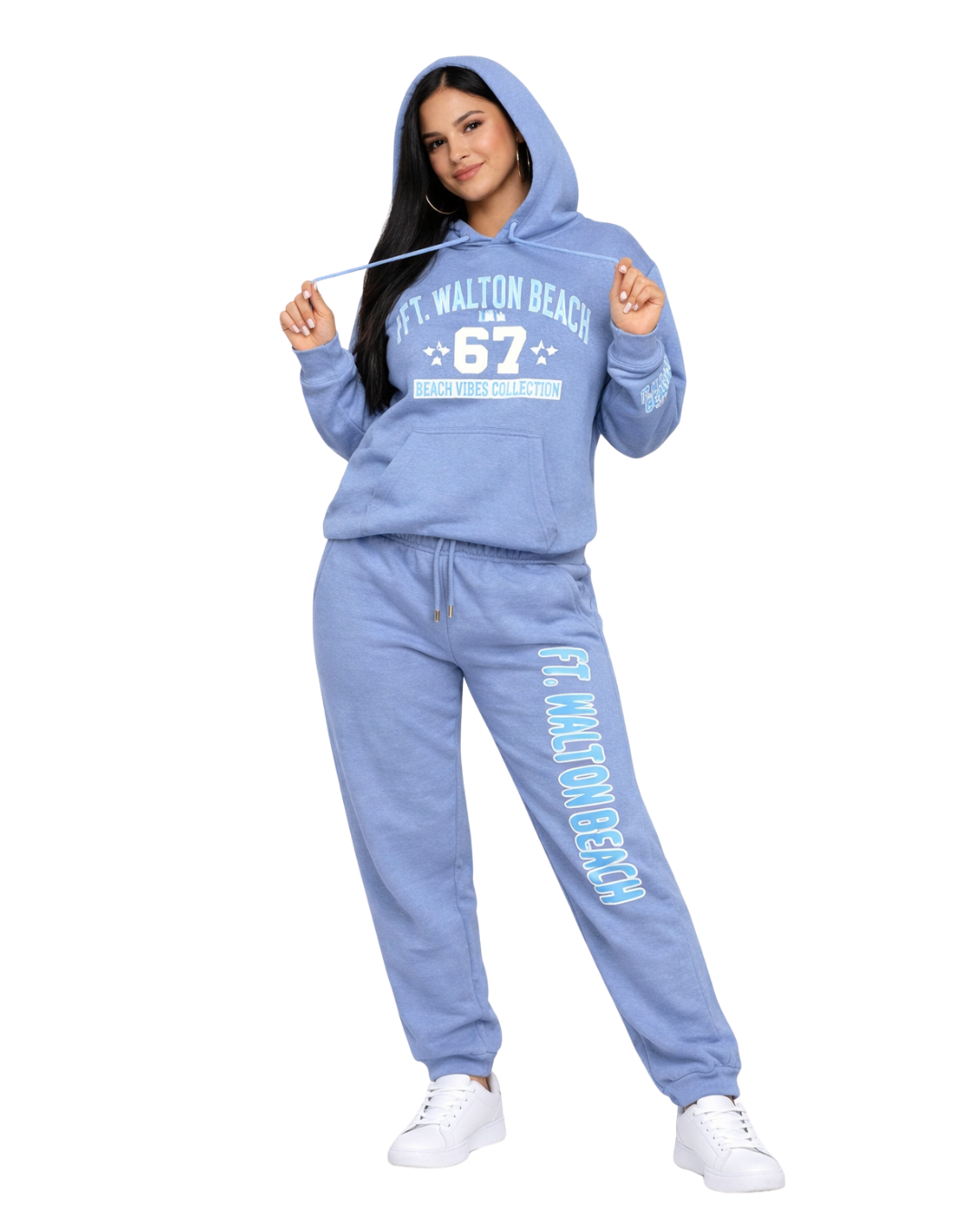 Ft. Walton, Beach Vibes Coast Live (Hoodie& Pants) Set (Two piece) Clothing alvinsisland.com