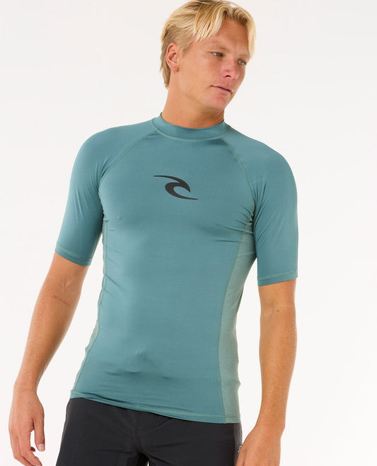 RIP CURL Waves UV Short Sleeve Rash Guard Rip Curl