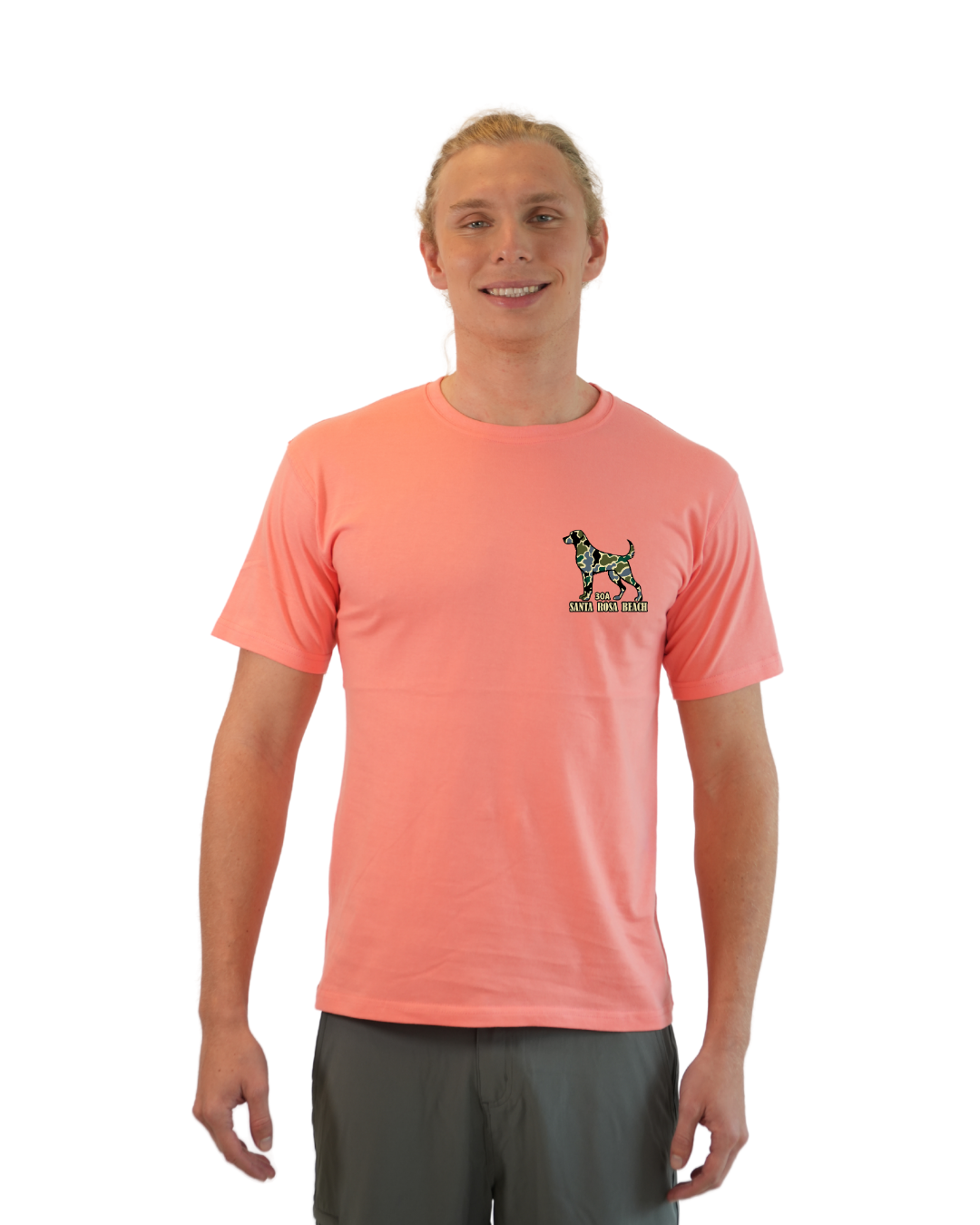 Santa Rosa Beach  Dog Men T-Shirt Camouflage Edition