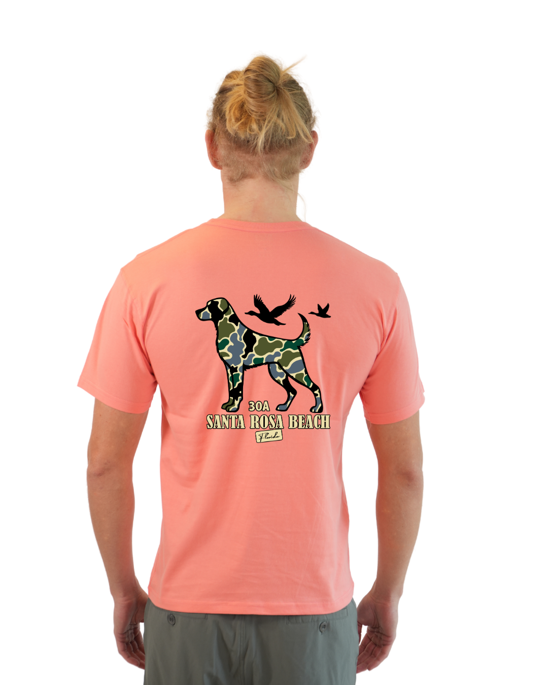 Santa Rosa Beach  Dog Men T-Shirt Camouflage Edition