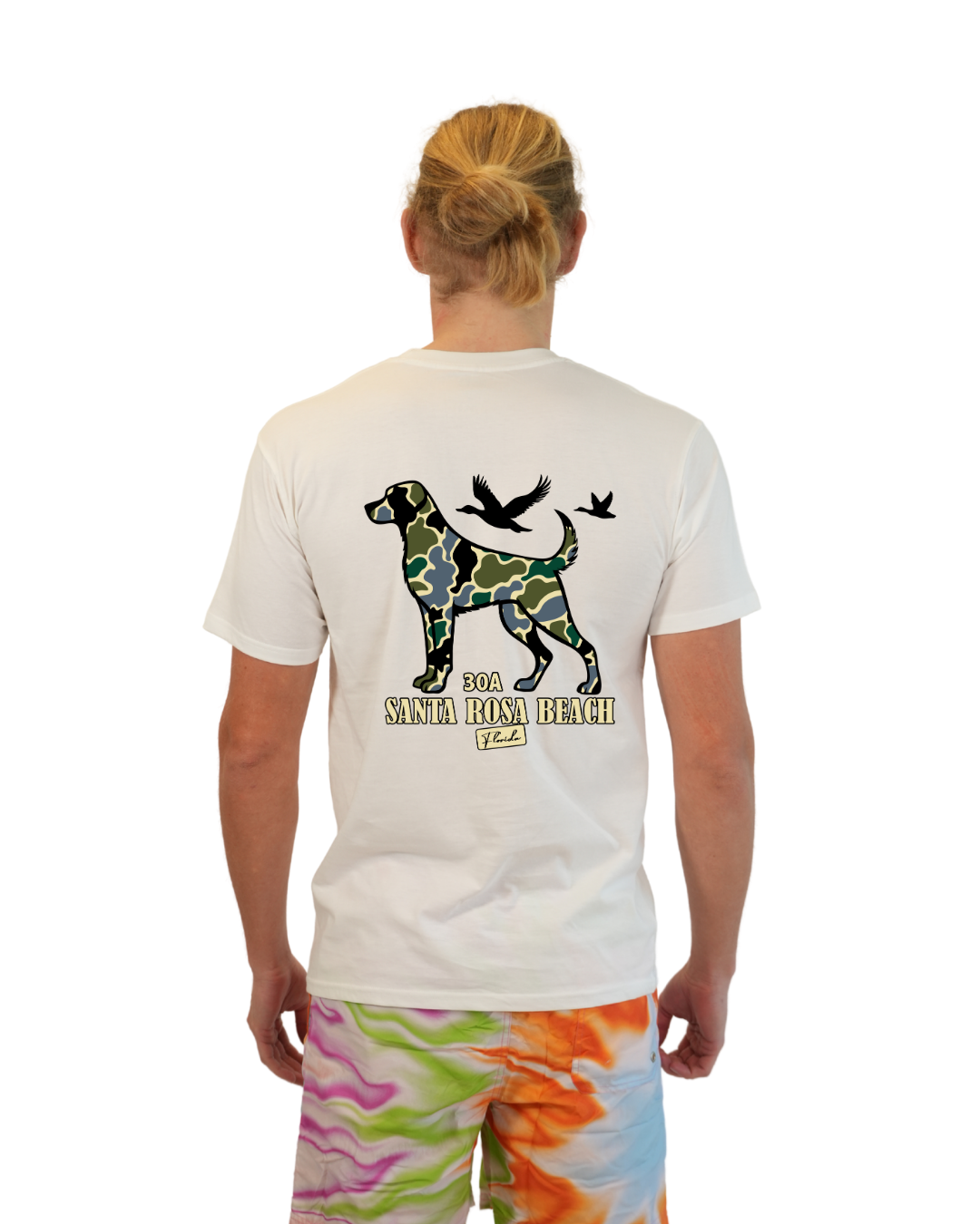 Santa Rosa Beach  Dog Men T-Shirt Camouflage Edition