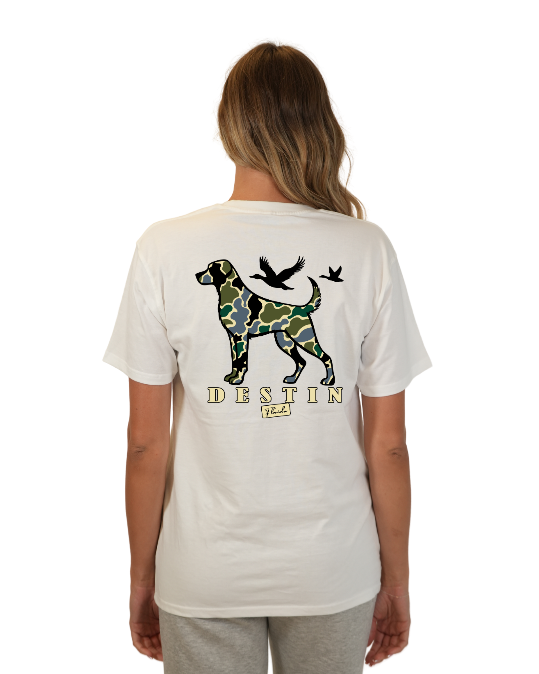 Destin Dog Women T-Shirt Camouflage Edition T-SHIRT alvinsisland.com