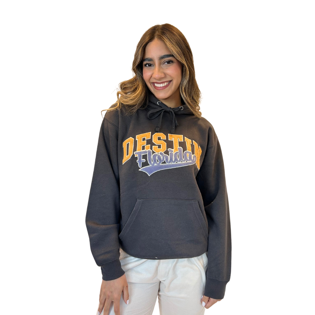 Destin  Fl, Hoodie Women with Patch on The Front Design Style 252Patch