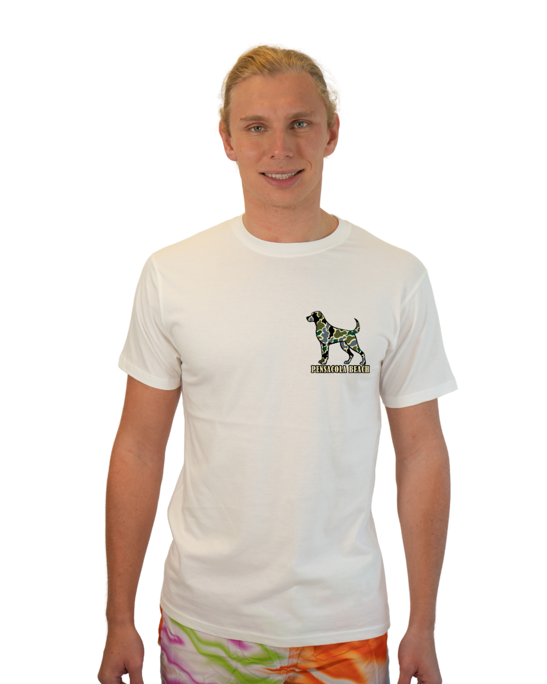 Pensacola Beach  Dog Men T-Shirt Camouflage Edition