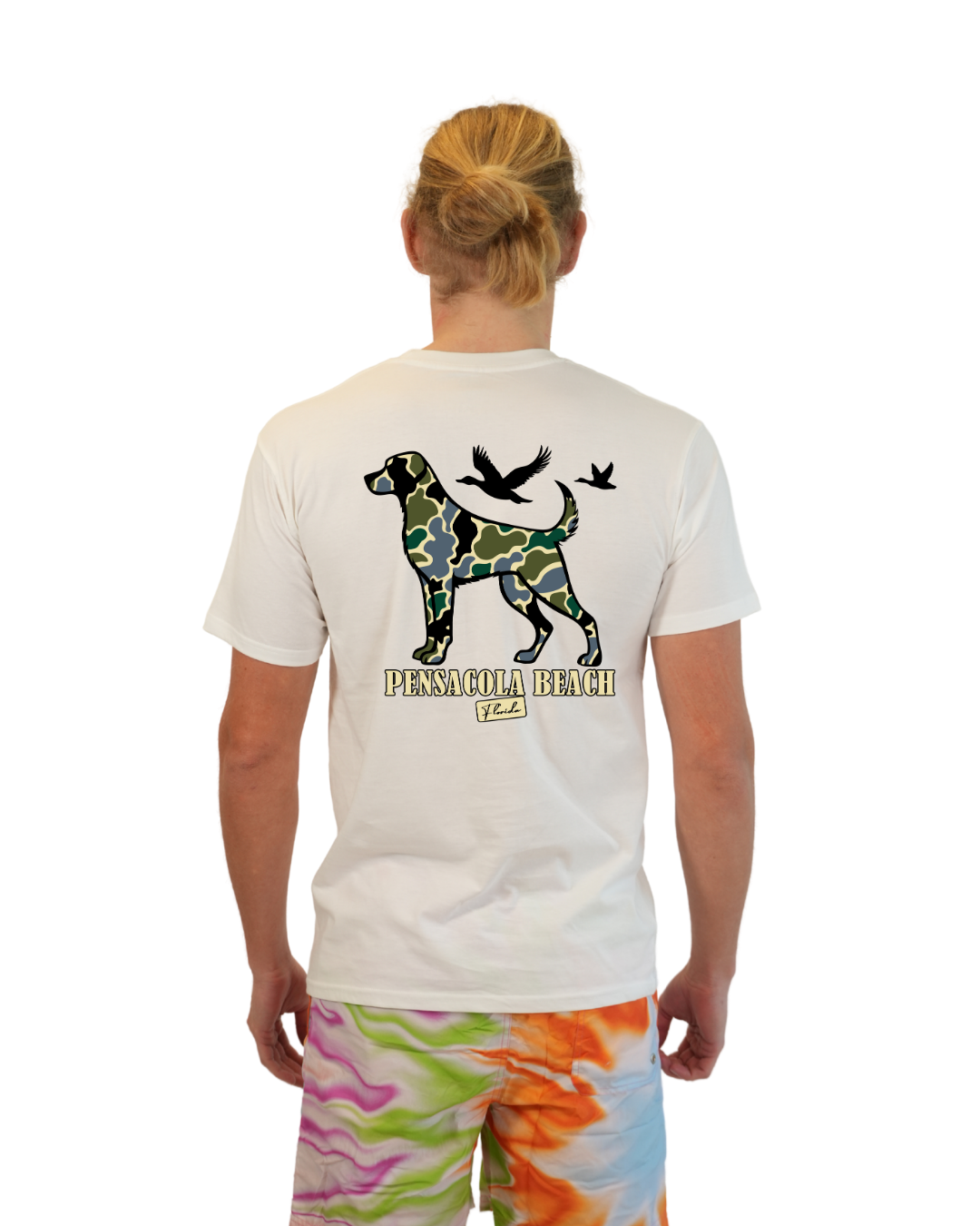 Pensacola Beach  Dog Men T-Shirt Camouflage Edition