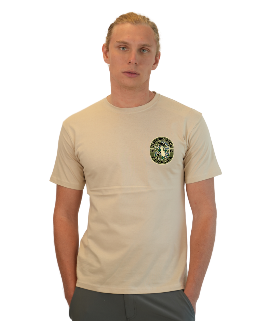 Santa Rosa Beach Dog 1984 T-Shirt Camouflage Edition