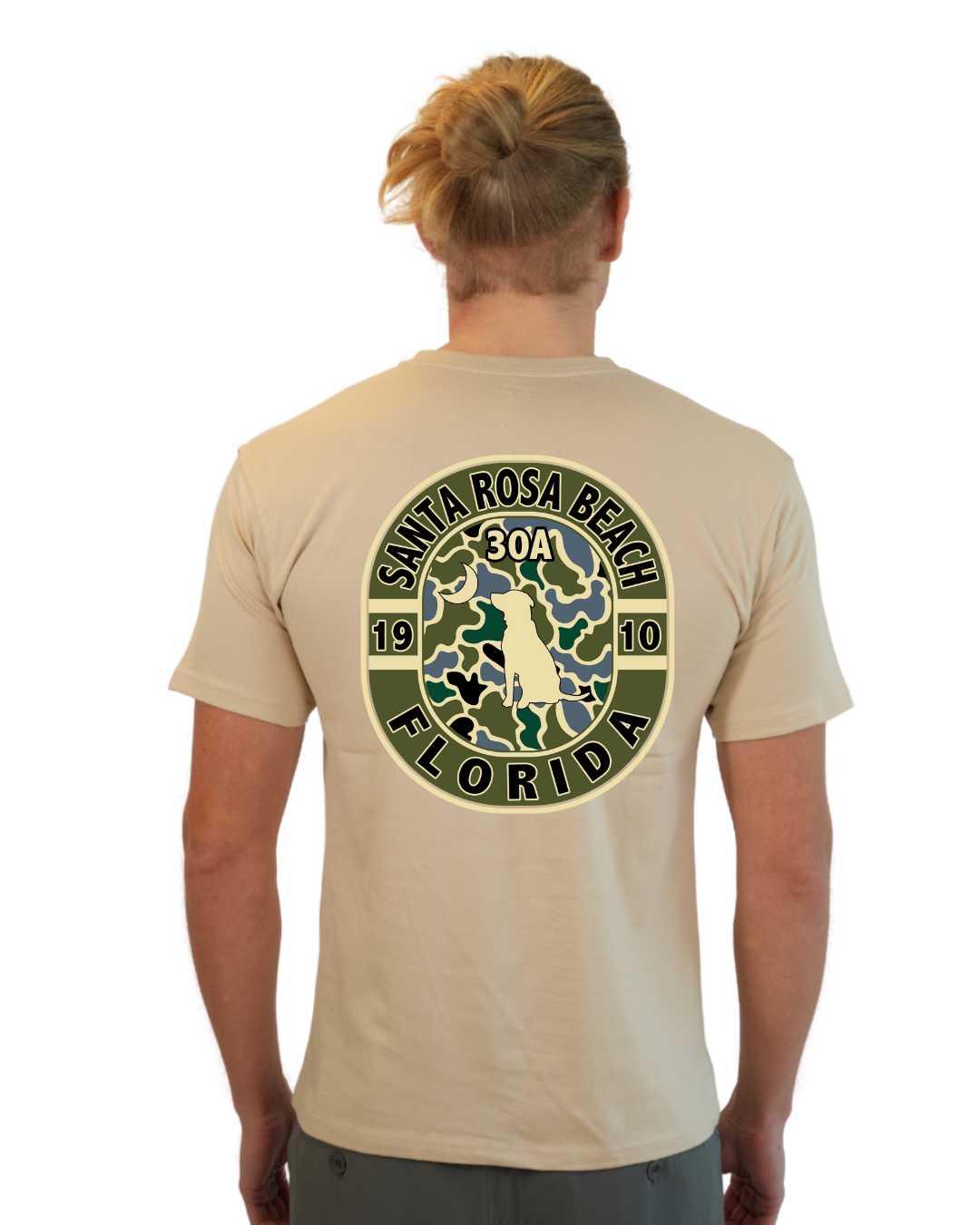 Santa Rosa Beach Dog 1984 T-Shirt Camouflage Edition