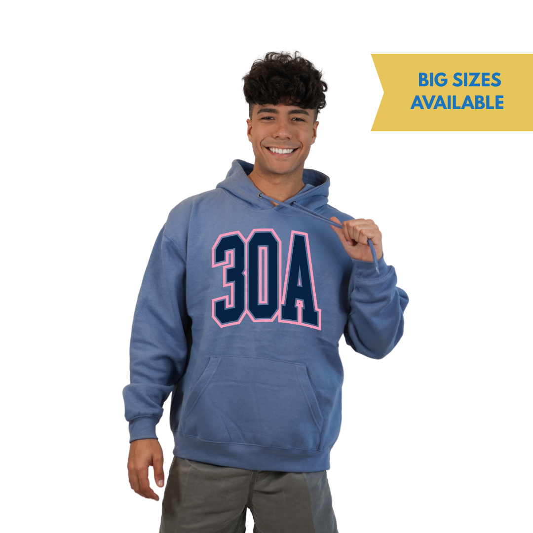 30A Map, Florida Panhandle Design Hoodie Men Style 252 HOODIES alvinsisland.com Denim S