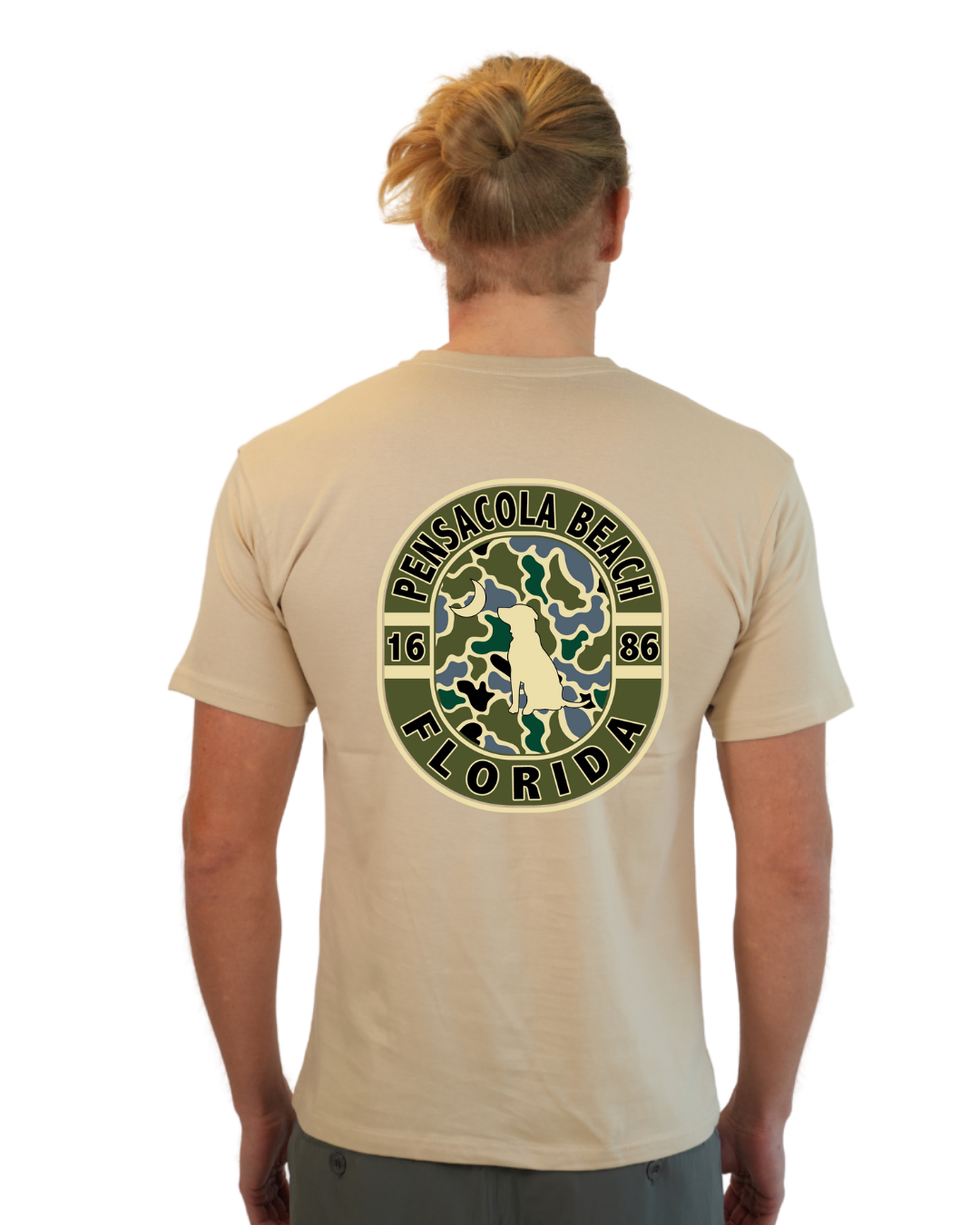 Pensacola Beach Dog 1984 T-Shirt Camouflage Edition
