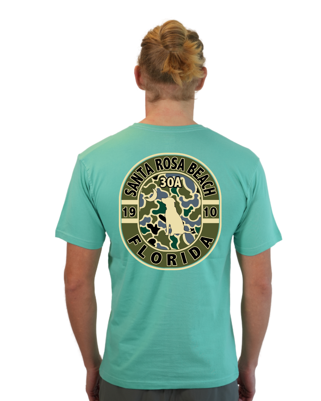 Santa Rosa Beach Dog 1984 T-Shirt Camouflage Edition