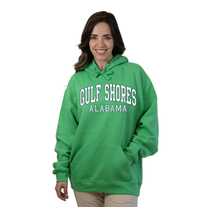 Gulf Shores Alabama Pullover Hoodie Women with Big Front Letters Design Style 252