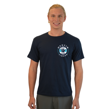 Destin Combed Cotton Men T-Shirt with a Alvin's island Hang Loose Design Style CC1000